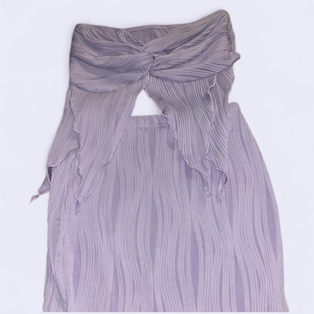 Lavender Strapless Two Piece